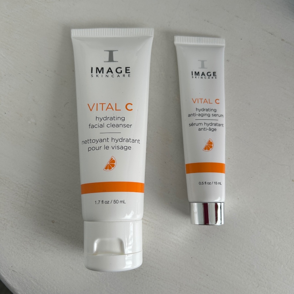 VITAL C cleanser and serum (travel size BUNDLE)